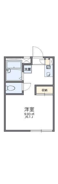 レオパレスグリーンヴェイル 間取り図