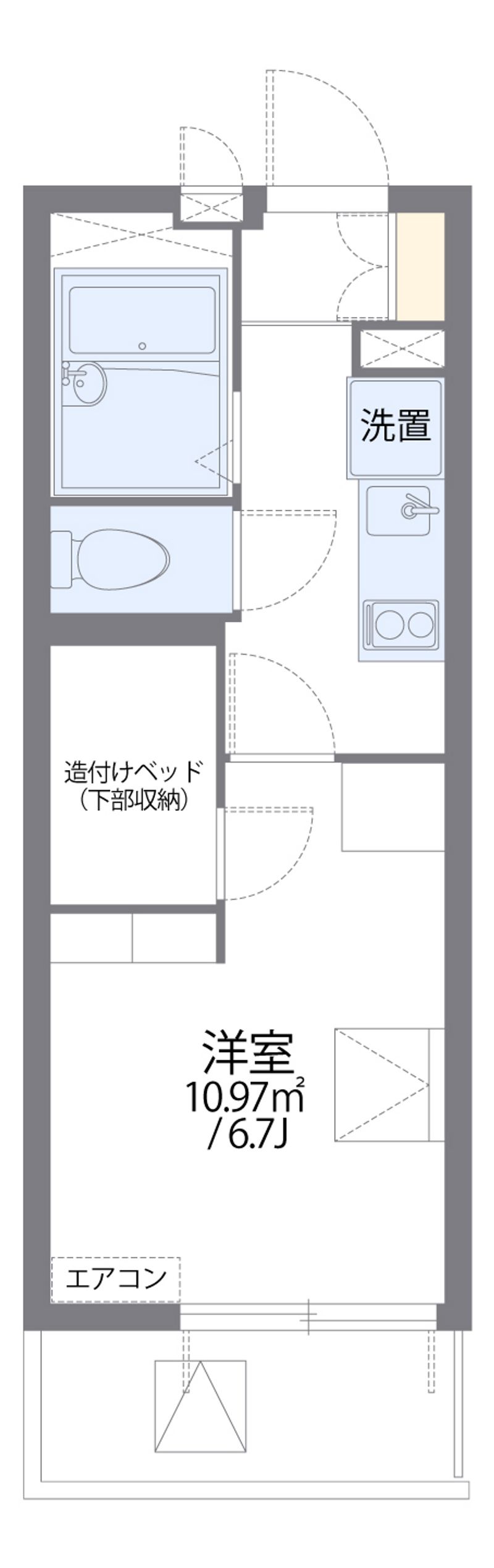 レオパレス橘 間取図