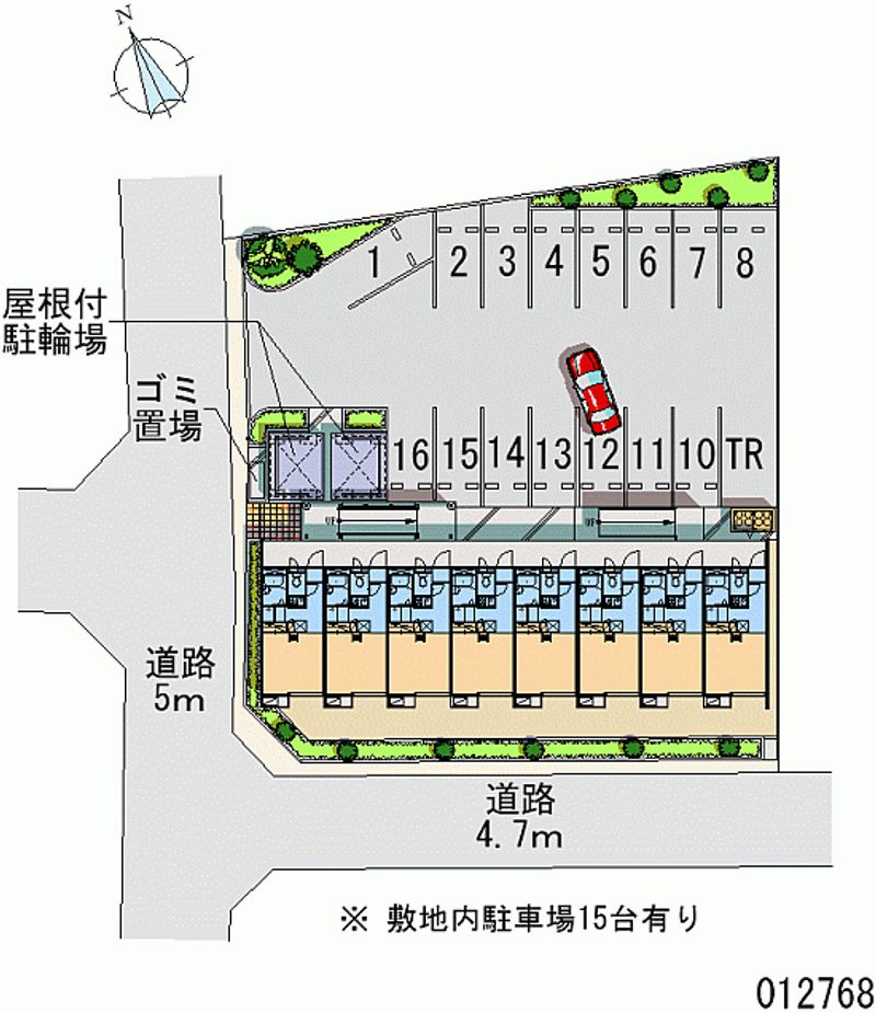 レオパレスエム 月極駐車場