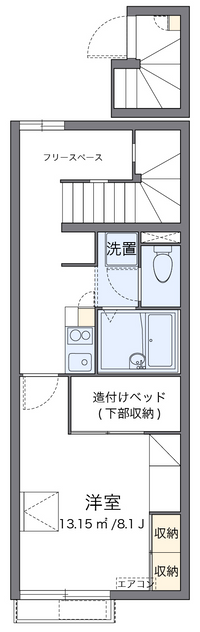 レオパレス砂子田 間取り図