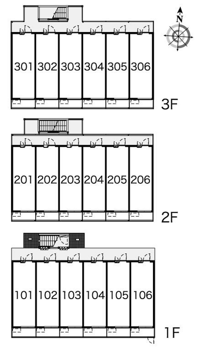 レオパレスペニーレーン 間取り配置図