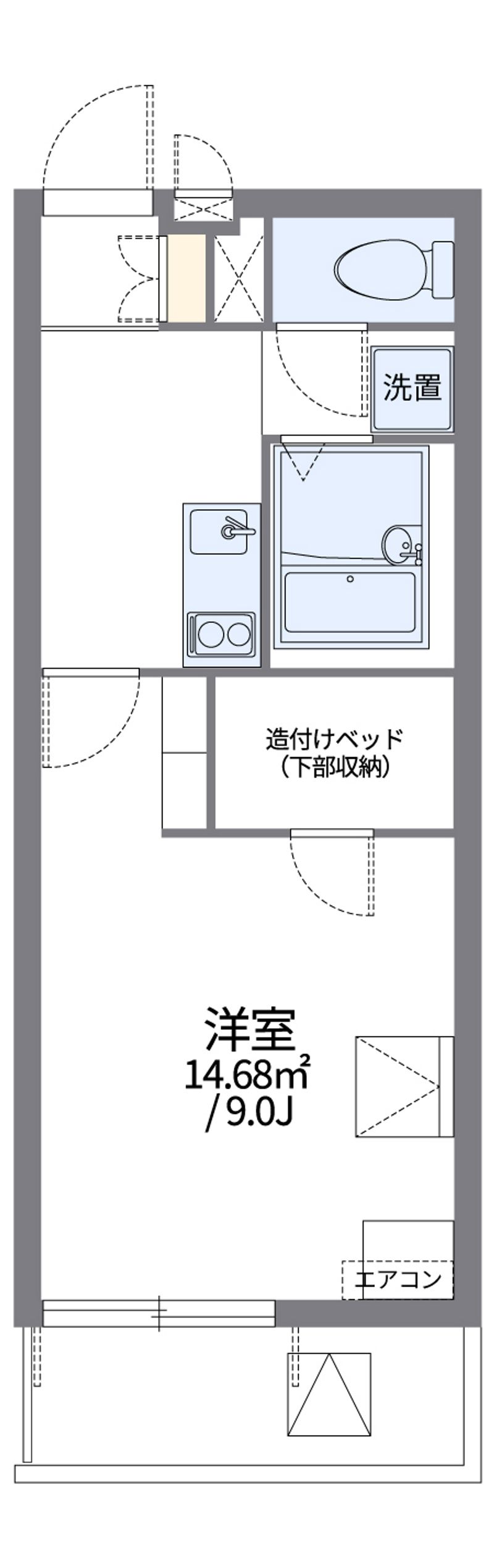 レオパレス真Ⅶ 間取図
