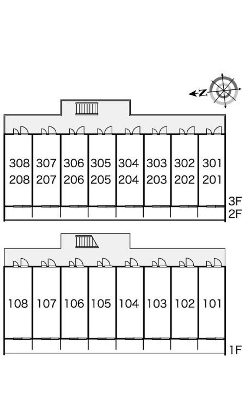 レオパレスキルシェンⅠ 間取配置図