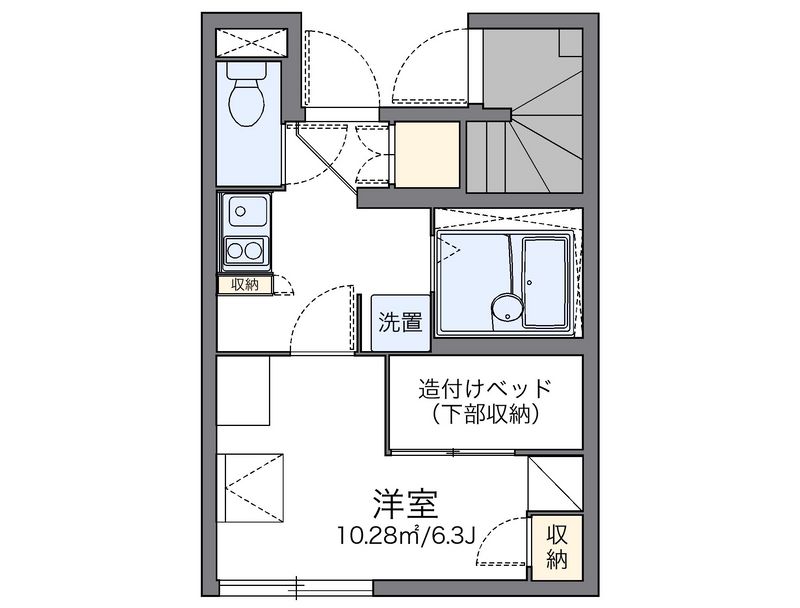 レオパレスＥ柳原 間取図
