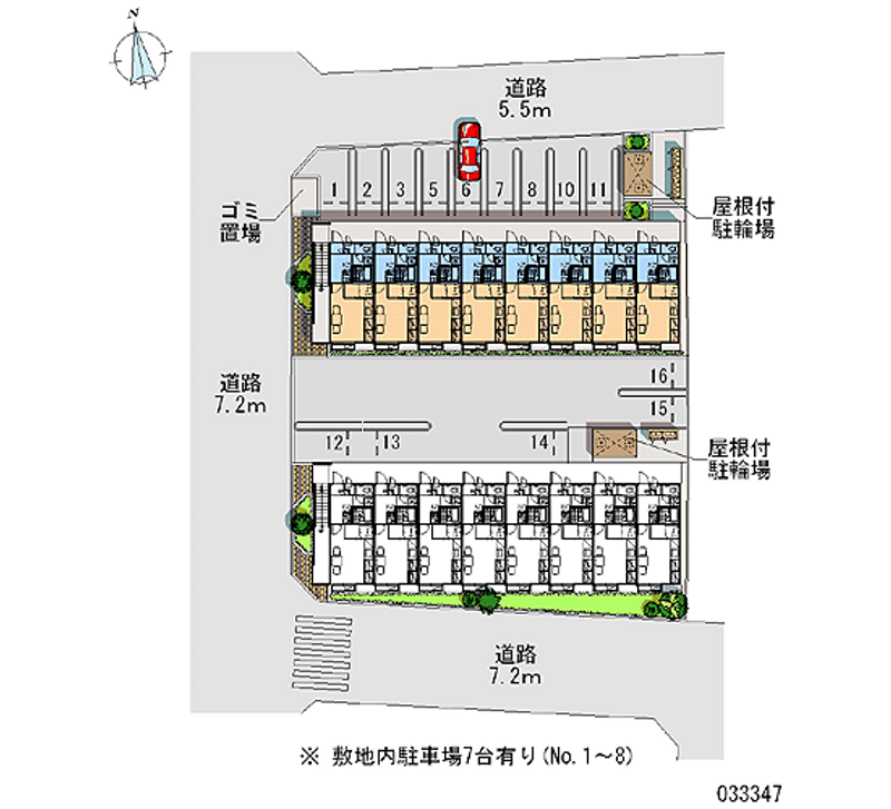 レオパレス赤坂北棟 月極駐車場