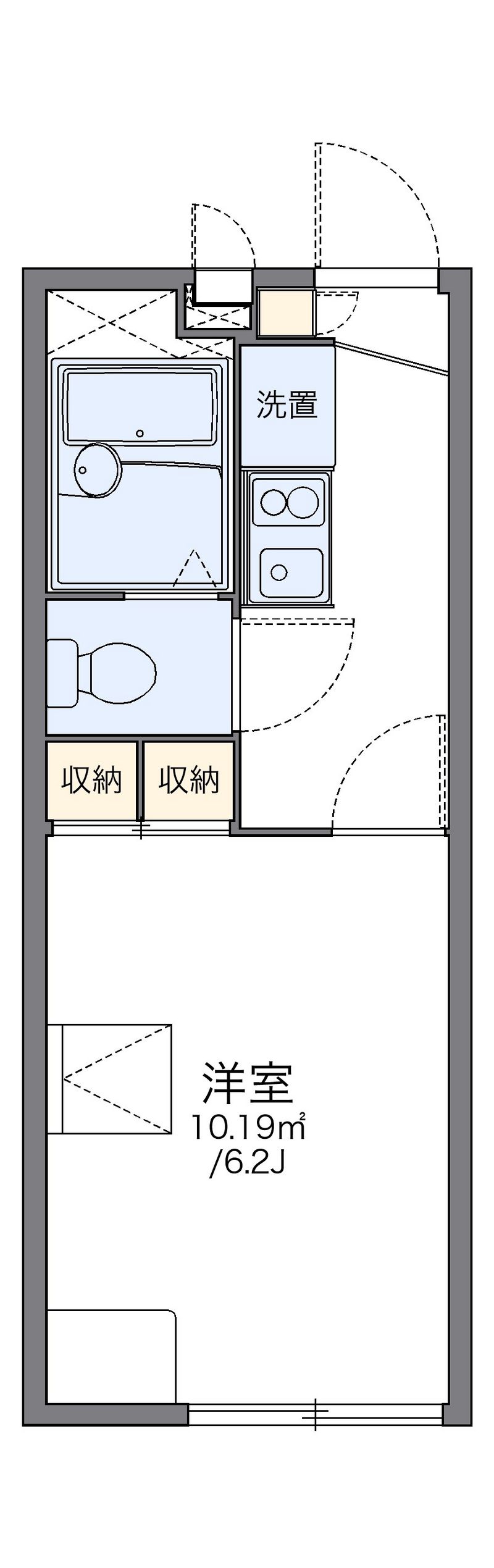 レオパレスプレミール望星台 間取図