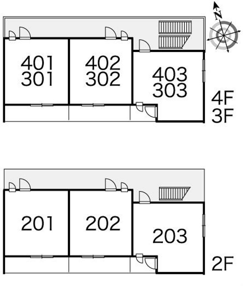 レオパレスピオニィ 間取配置図