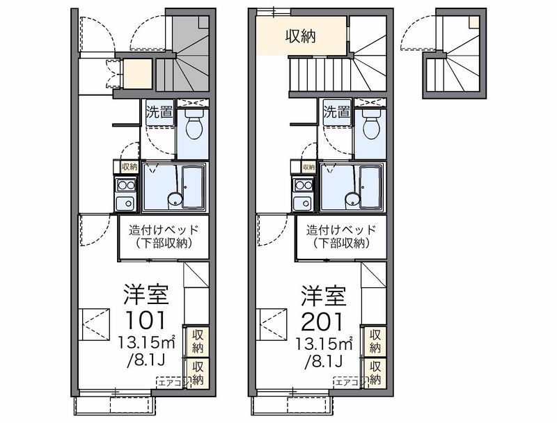 レオパレスプロヴァンス００９ 間取図