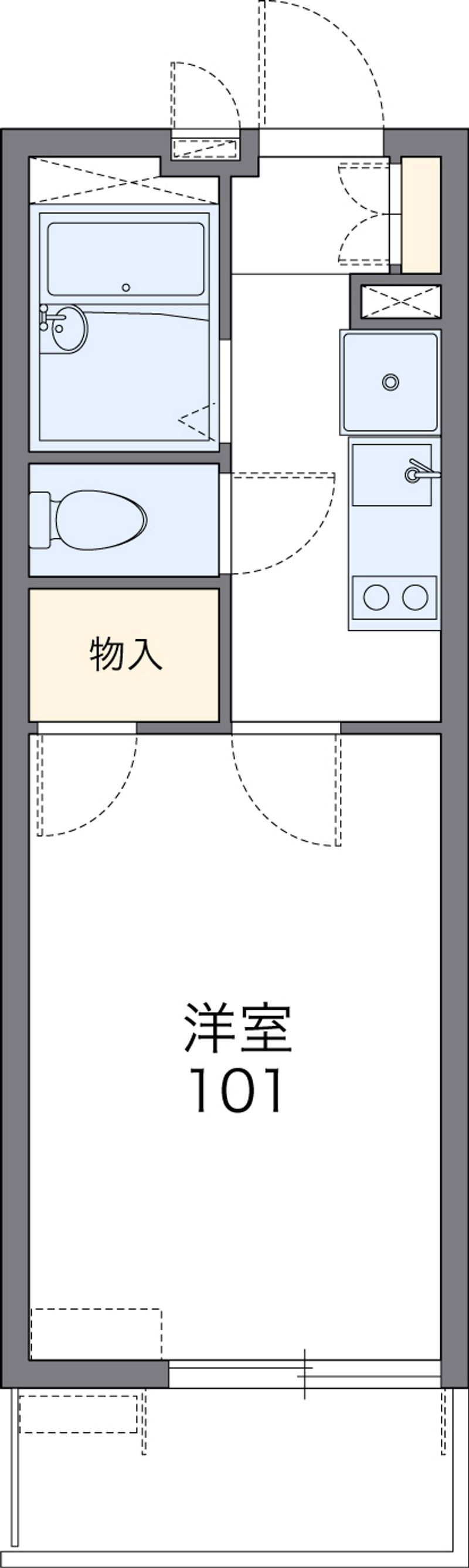 レオパレスフローリッシュ 間取図