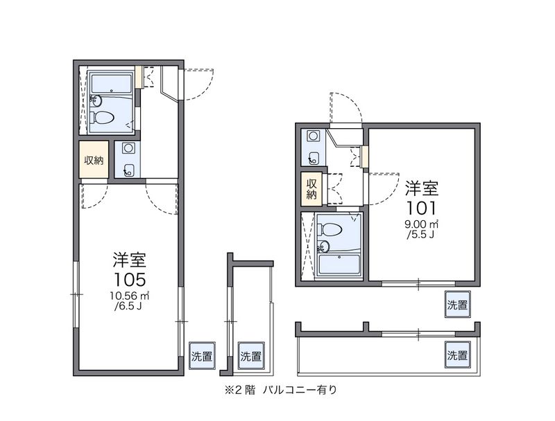 レオパレスシェモアⅠ 間取図