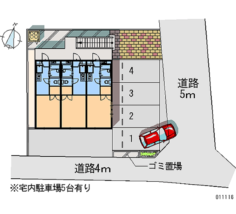 11116 Monthly parking lot