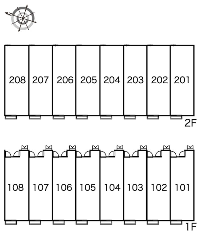 レオパレスすみよし 間取配置図