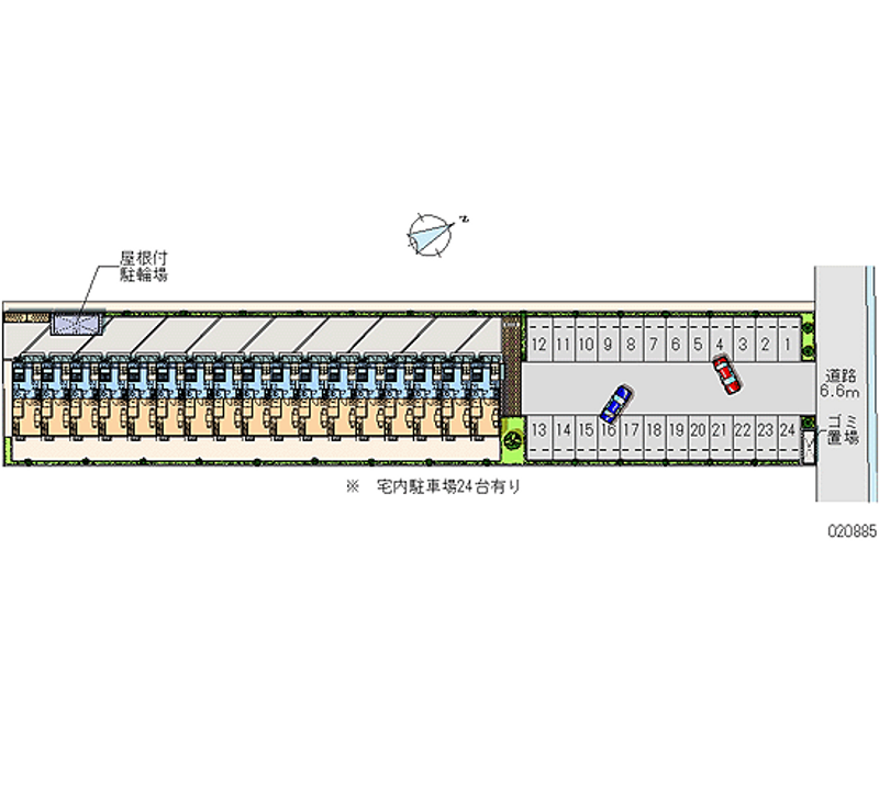 20885月租停车场