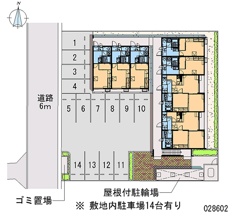 28602 Monthly parking lot