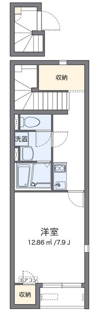 レオネクスト水晶館Ⅴ 間取り図