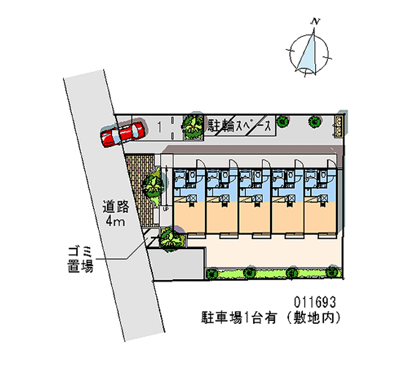 レオパレスゴールデンピラ 月極駐車場