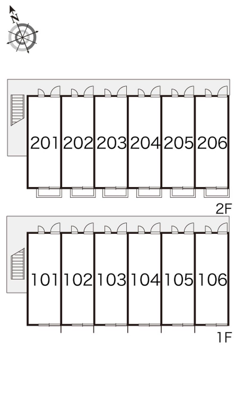 レオパレスさくら坂 間取り配置図