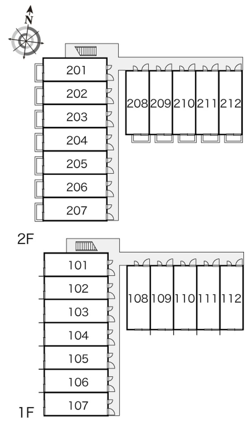 レオパレスＲ・Ｏ 間取り配置図