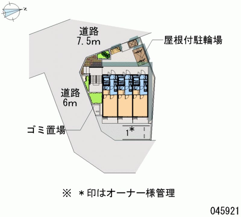 レオパレスエスタシオンＳ 区画図