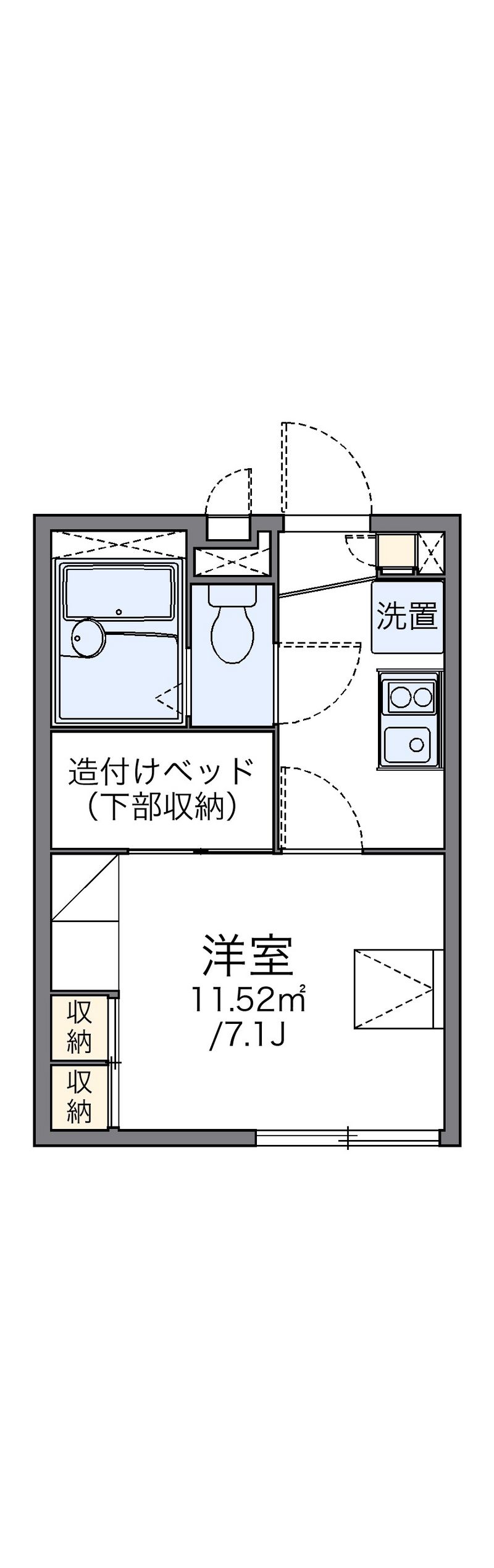 レオパレス東海 間取図