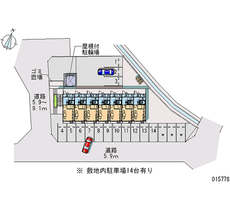 レオパレスプリマベーラ 月極駐車場