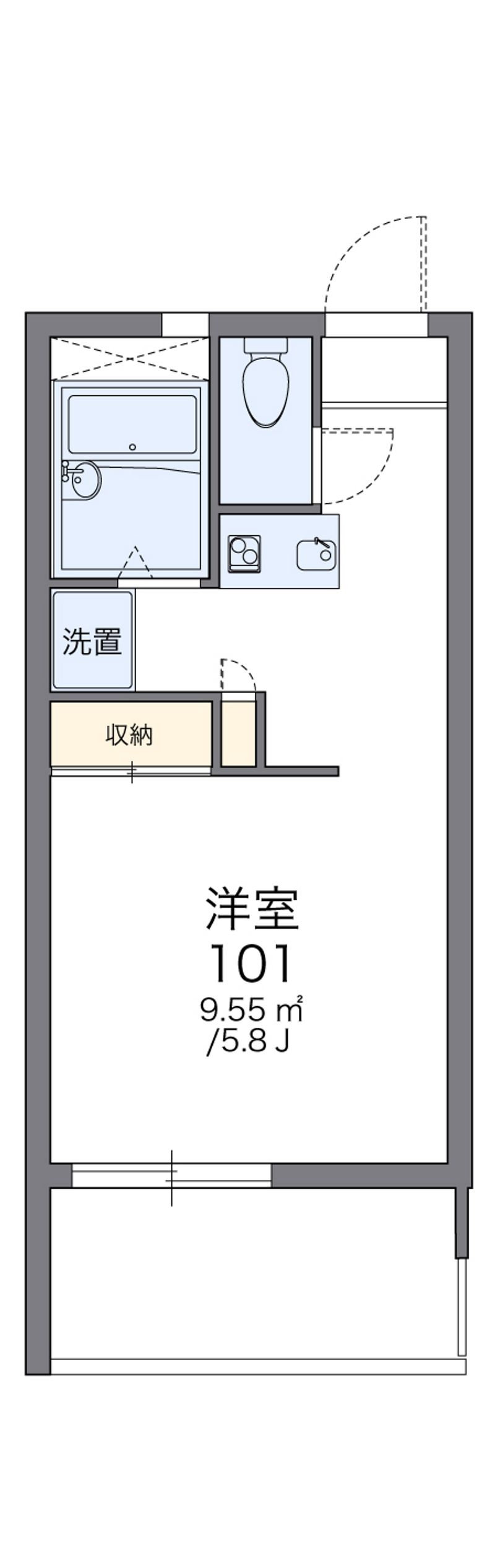 レオパレスグランディル 間取図