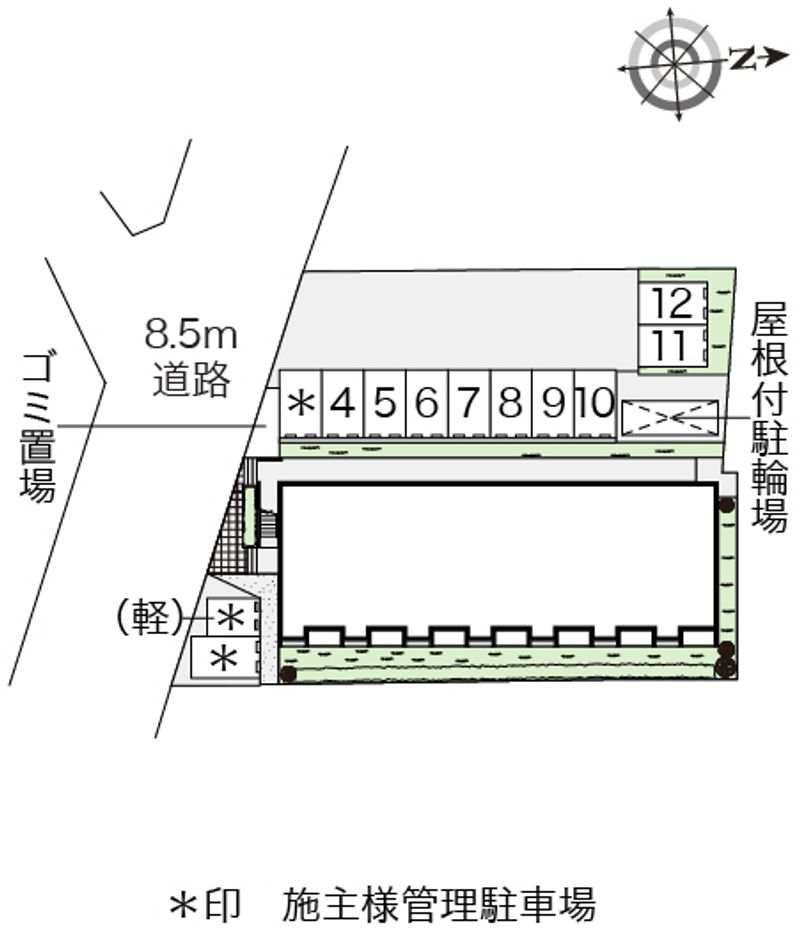 レオネクストＨＡＲＡ 配置図