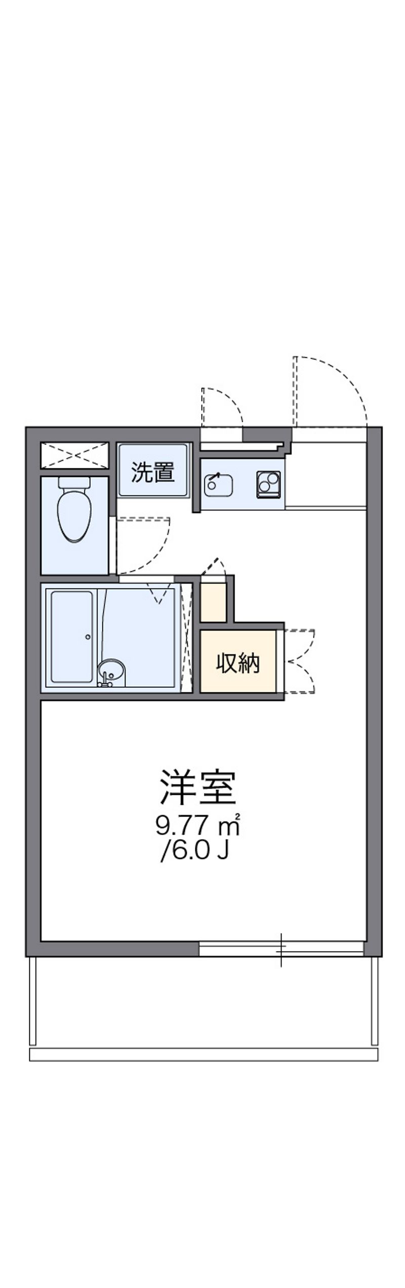 レオパレス峰の坂 間取図