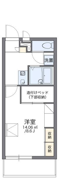 レオパレスエトワール彩Ⅱ 間取り図