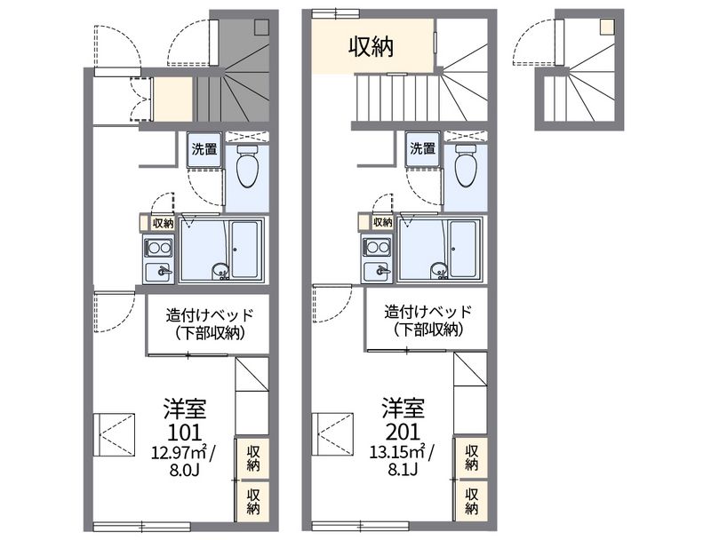レオパレス川部 間取図
