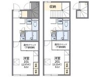 レオパレス川部 間取図