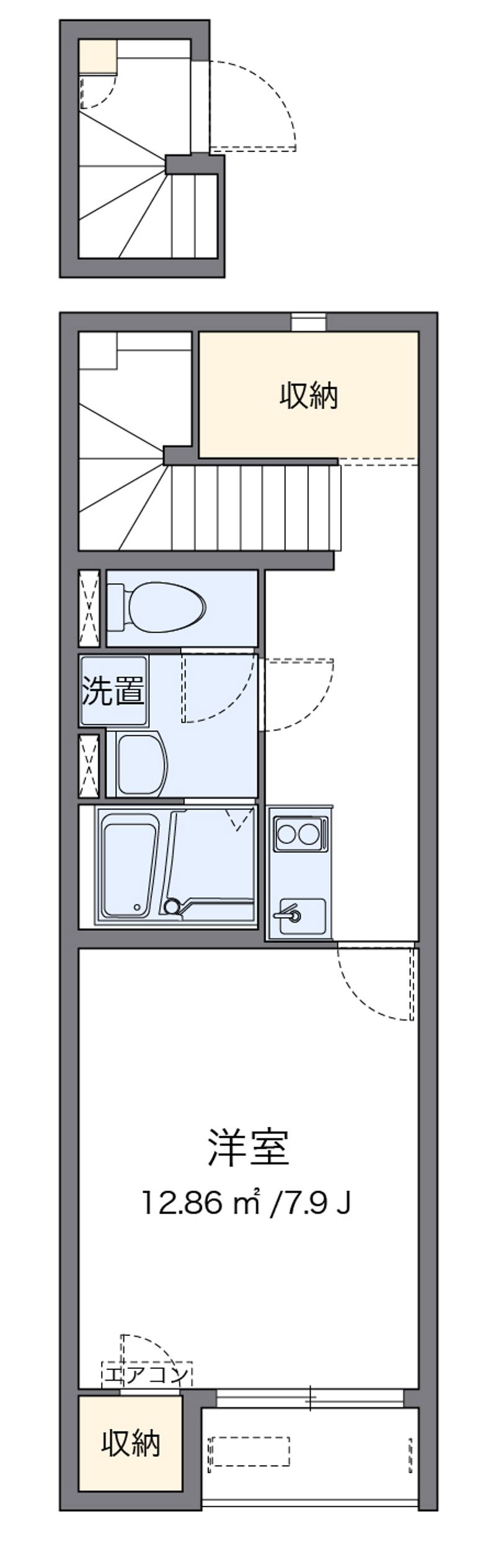 クレイノメゾンフルリール 間取図