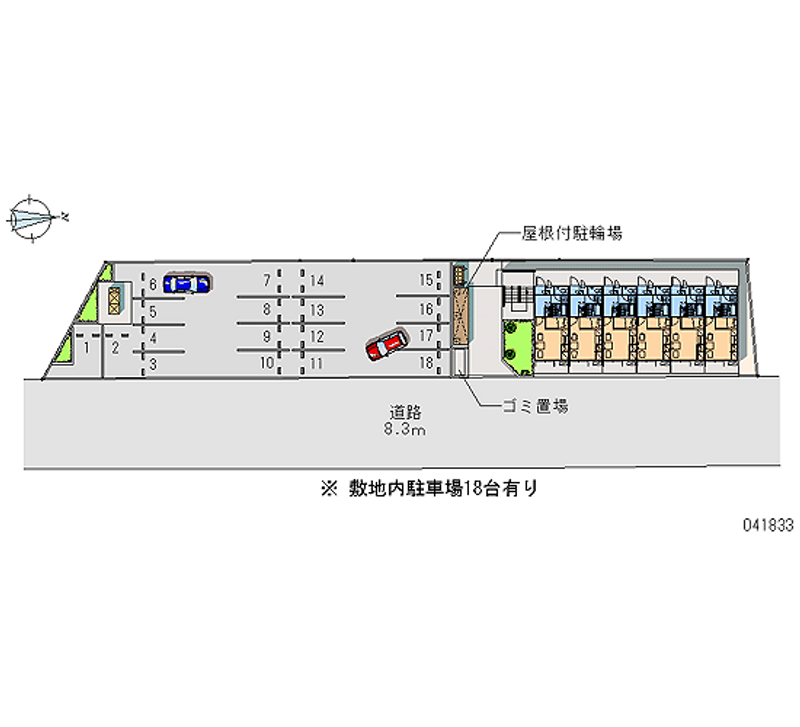 レオパレスきらら 月極駐車場