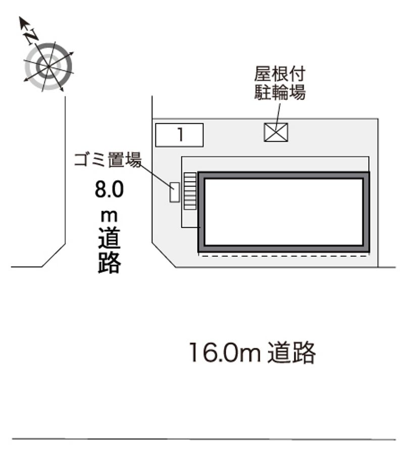 レオパレス大谷地 配置図