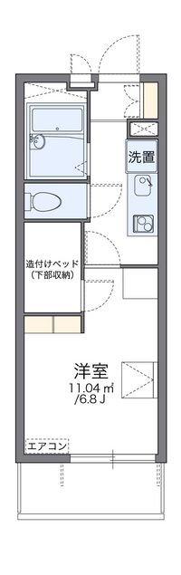 レオパレスオリビア 間取り図