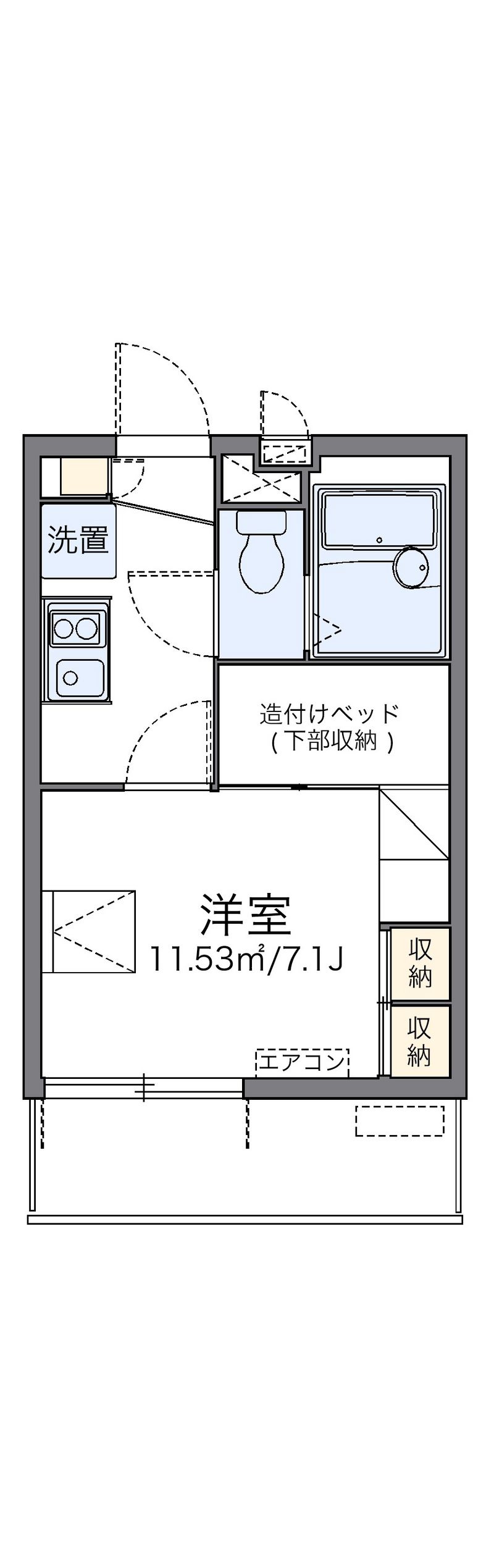 レオパレス本田ハイツ 間取図