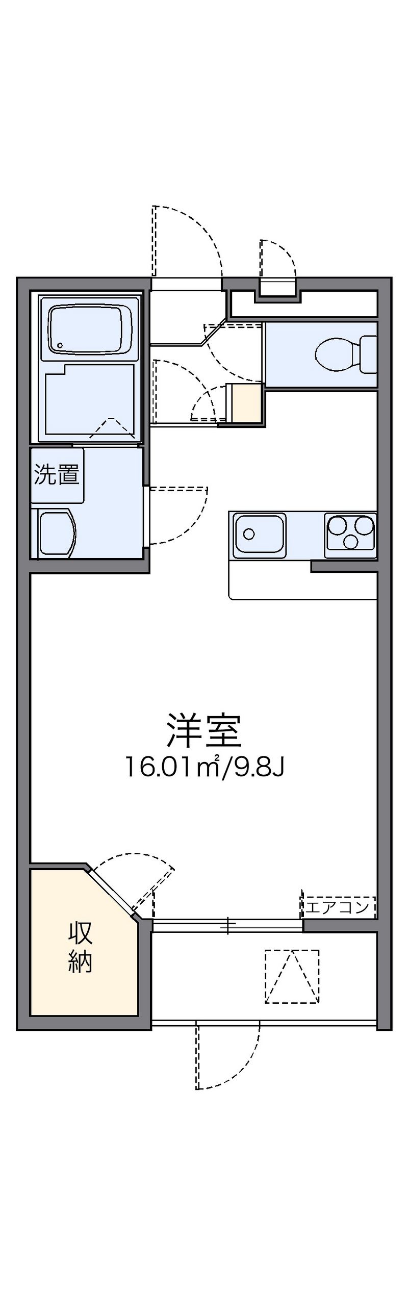 レオパレスドウージェーム 間取図