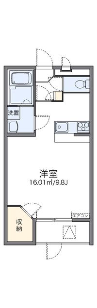 レオパレスドウージェーム 間取り図