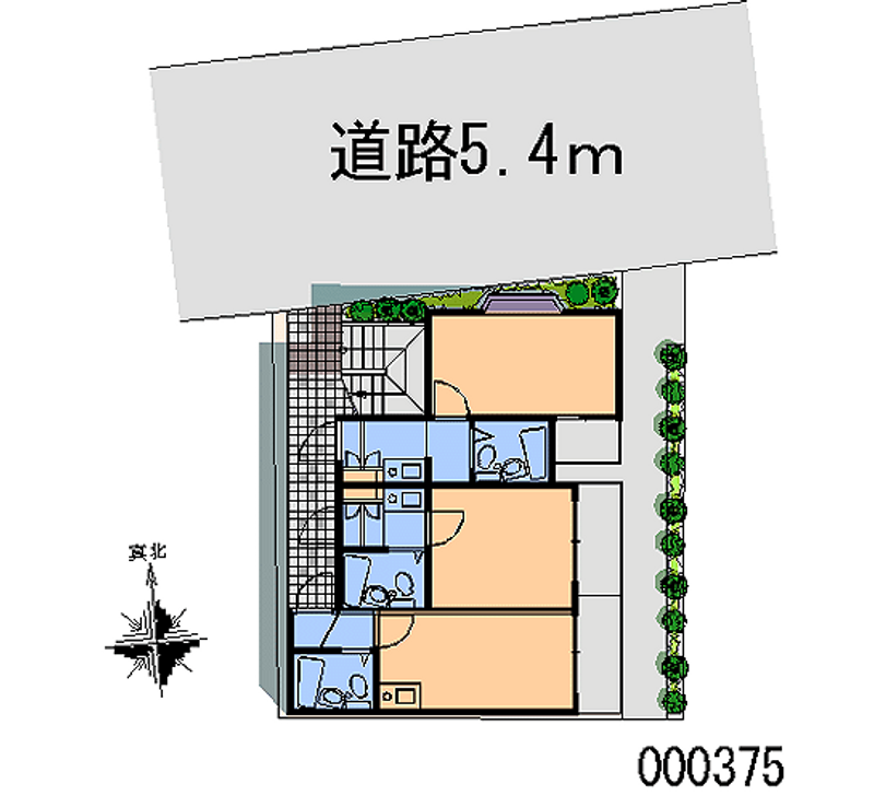 レオパレス西六郷 区画図