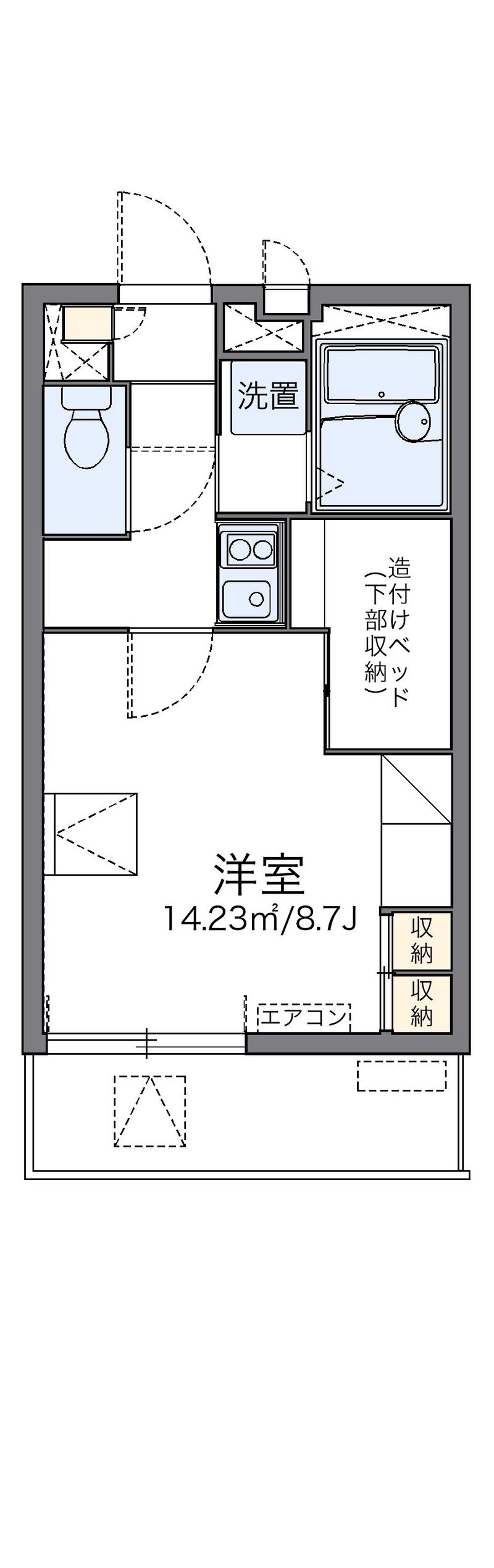 レオパレス小田 間取図