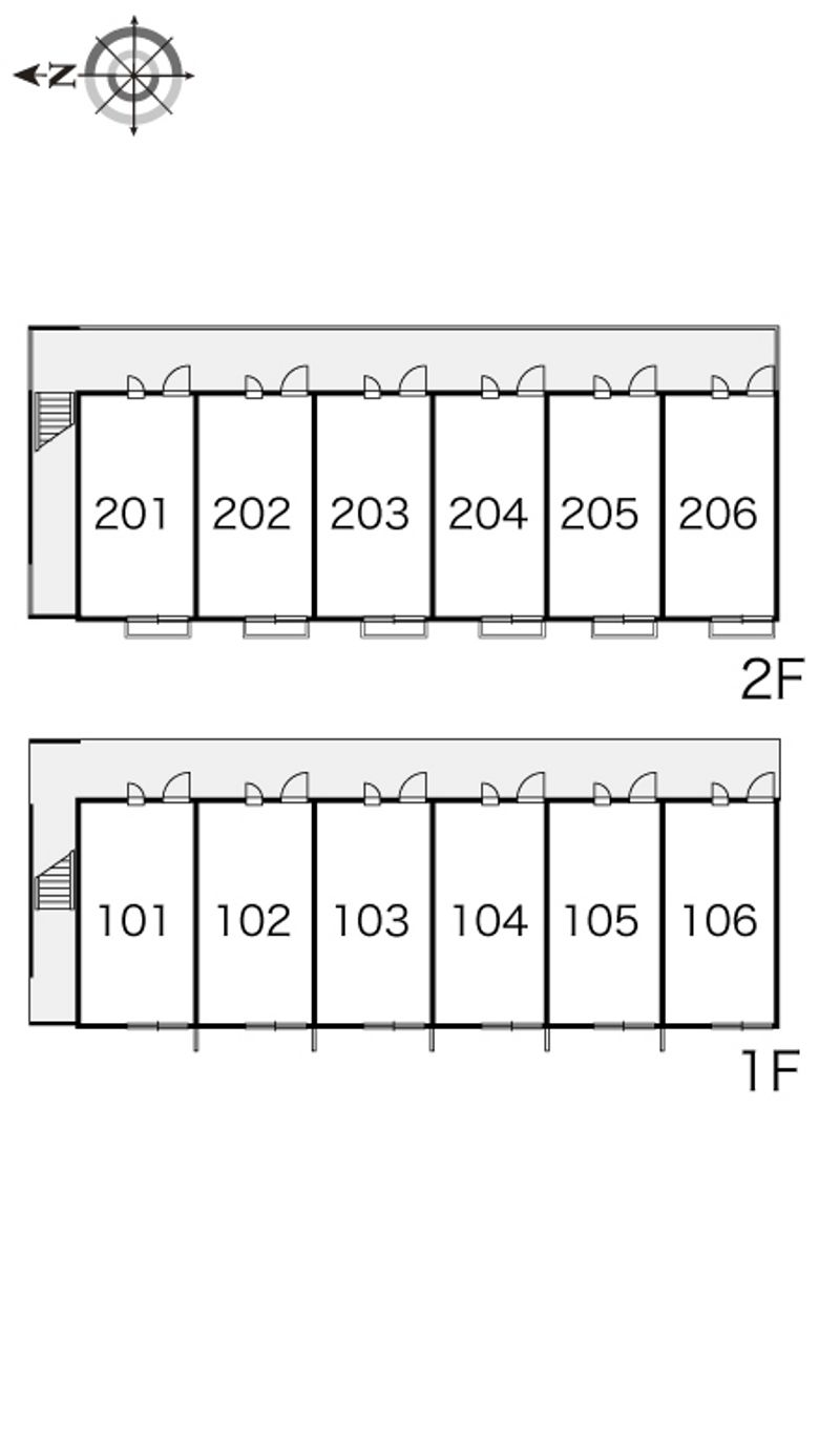 レオパレスグリーンビューイワタ 間取り配置図