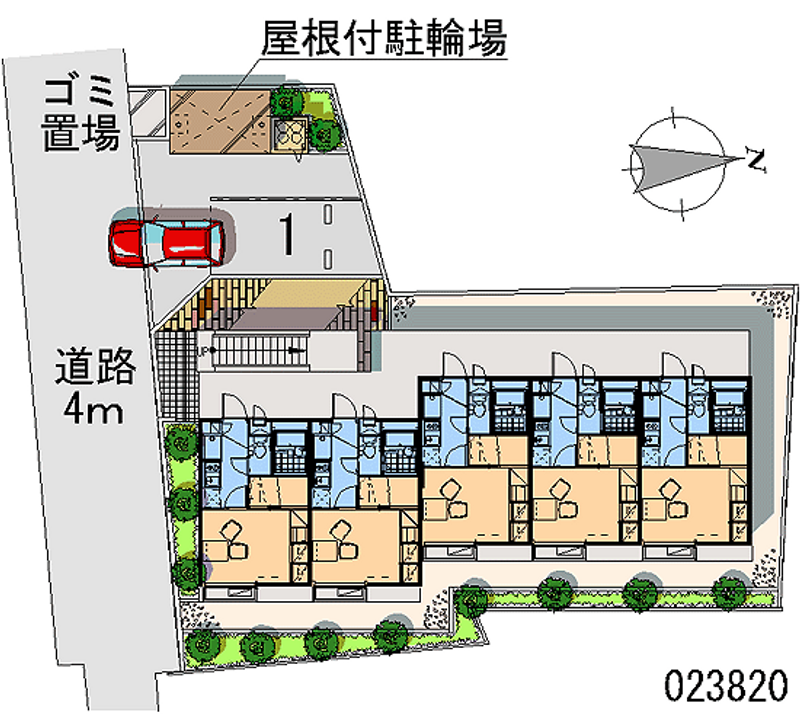 レオパレスあすなろ 月極駐車場