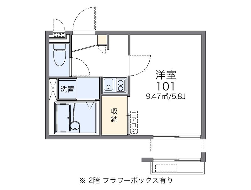 レオパレス矢向Ｂ 間取図