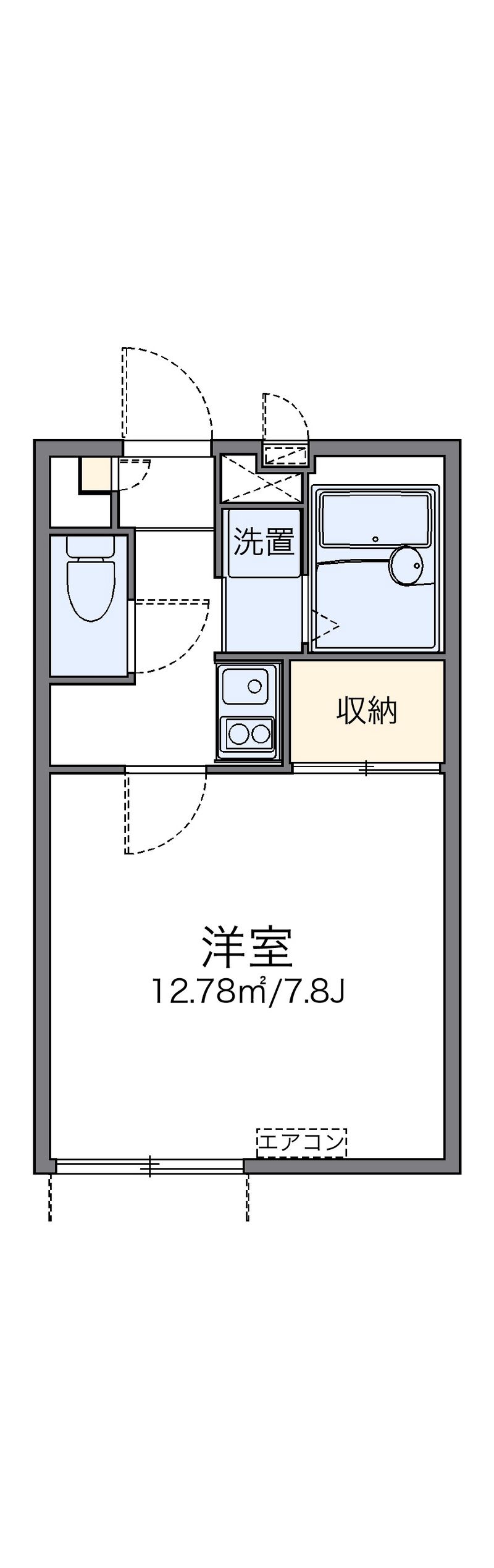 レオパレスラーナ 間取図