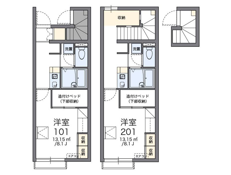 レオパレスウェル 間取図