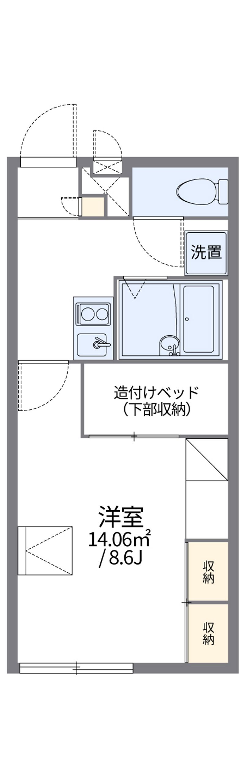 レオパレスＢｅｌ　Ａｉｒ　市原 間取図