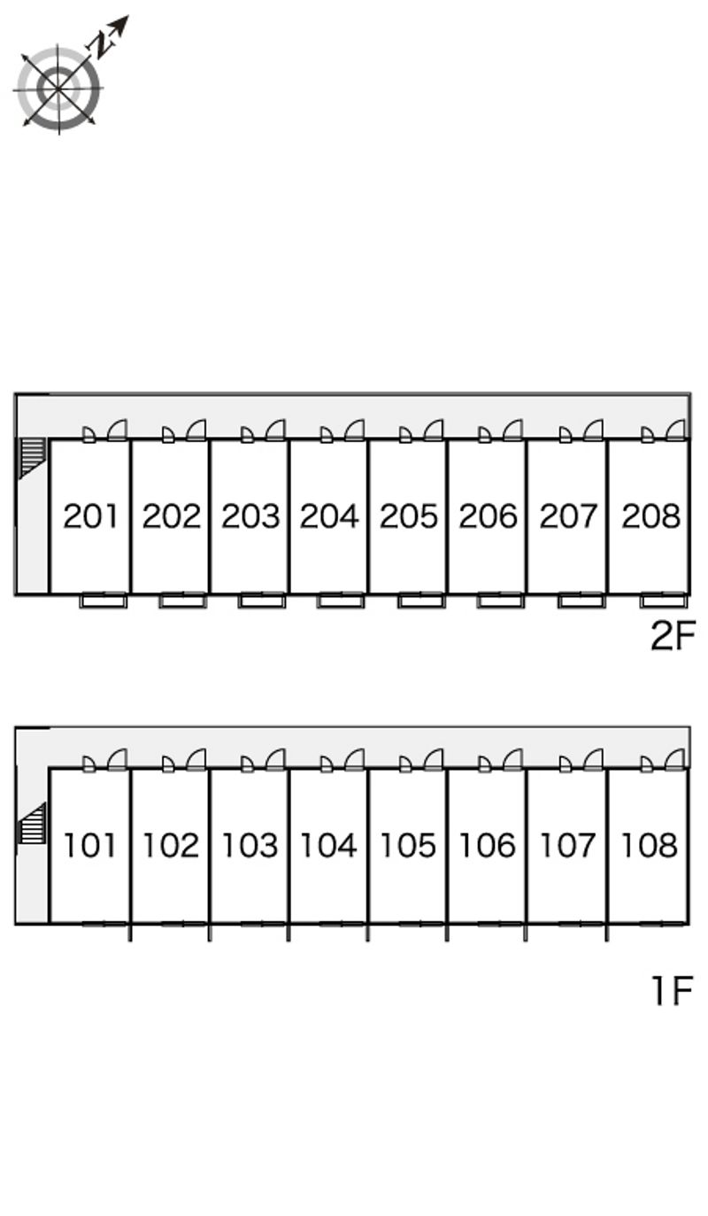 レオパレスニューハイツ　コスモ 間取り配置図