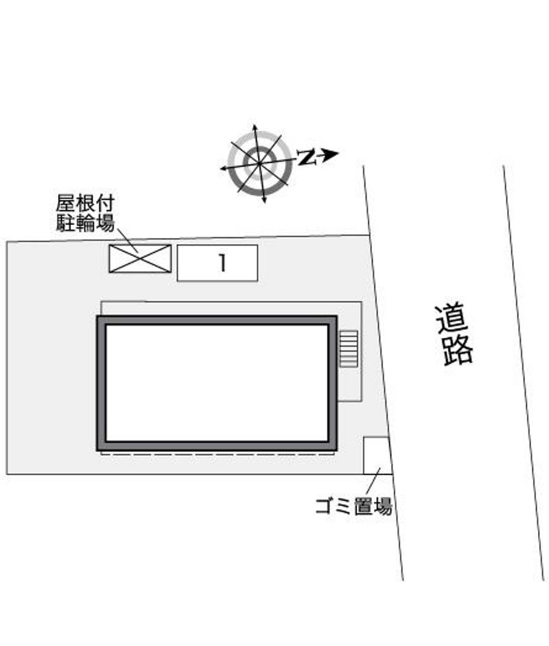 レオパレス豊中南Ⅴ 配置図