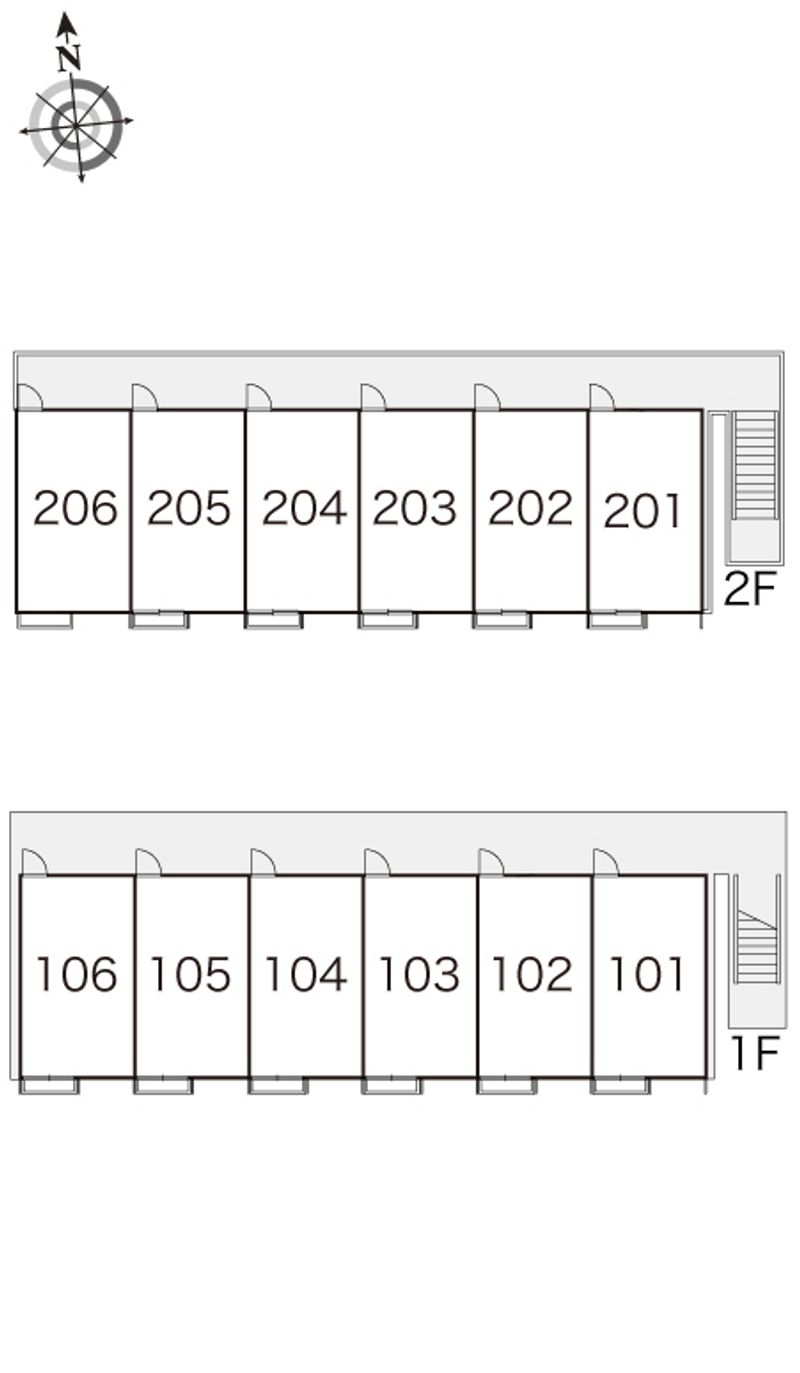 レオパレスプレージュ 間取配置図