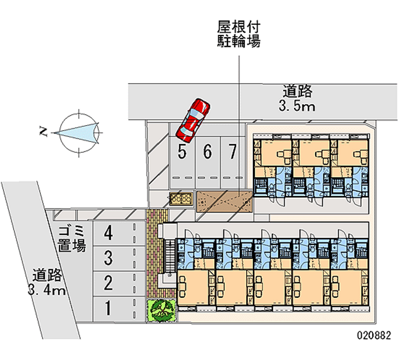 レオパレスソフィア 月極駐車場